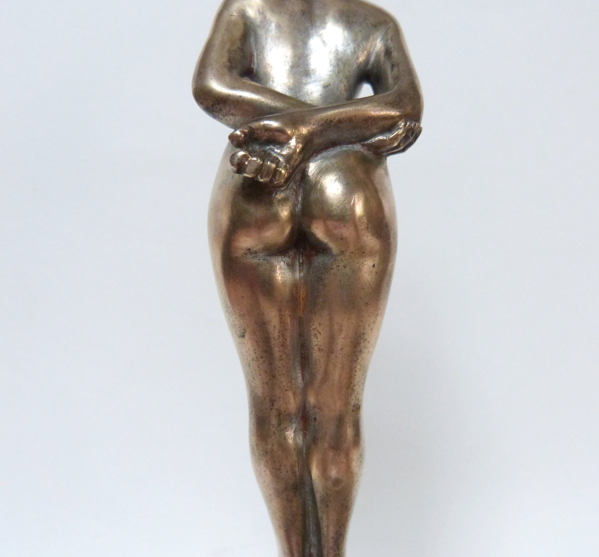 René Papa Art Deco Bronze Female Nude Circa 1930-photo-3