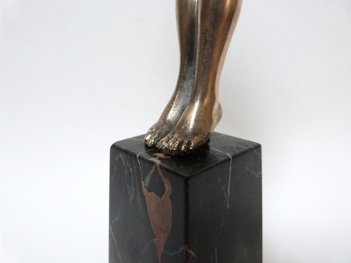 René Papa Art Deco Bronze Female Nude Circa 1930-photo-5