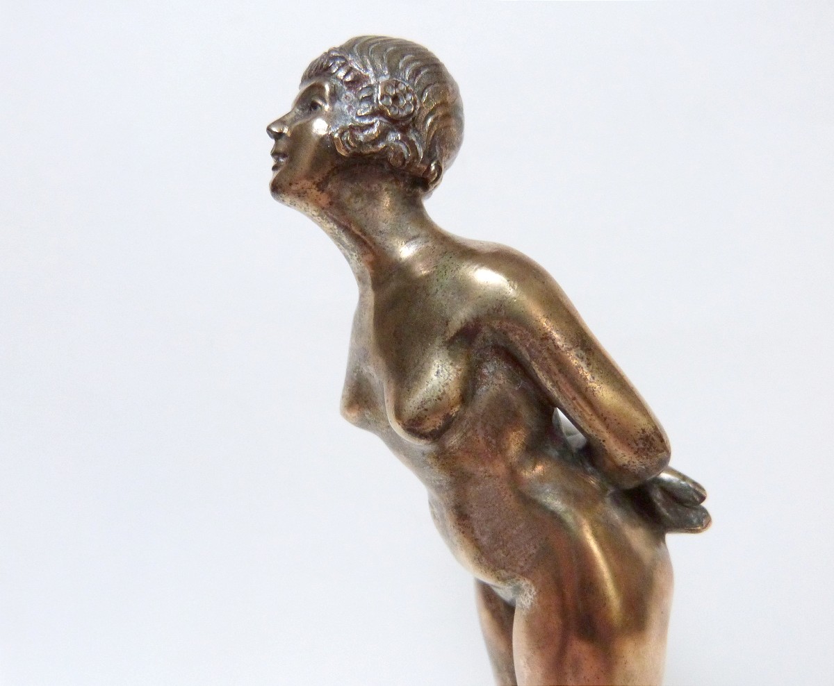 René Papa Art Deco Bronze Female Nude Circa 1930