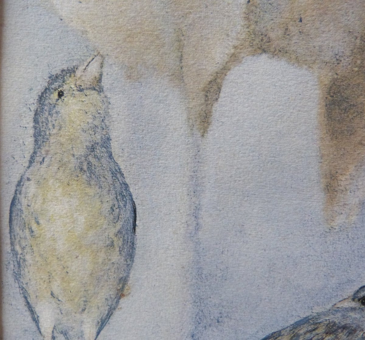 Toshio Bando Bird Print Circa 1950-photo-2