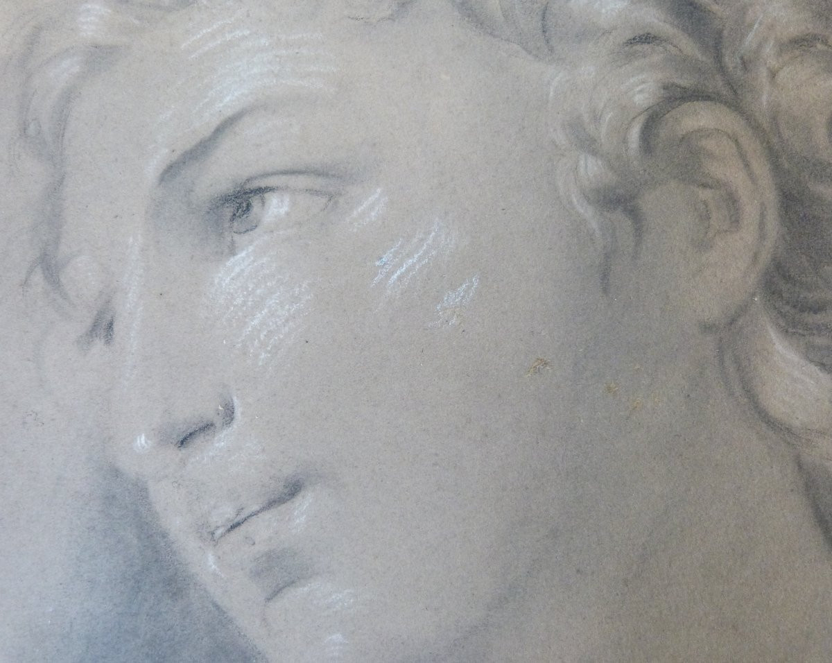 Original Drawing Portrait Of A Young Girl-photo-3