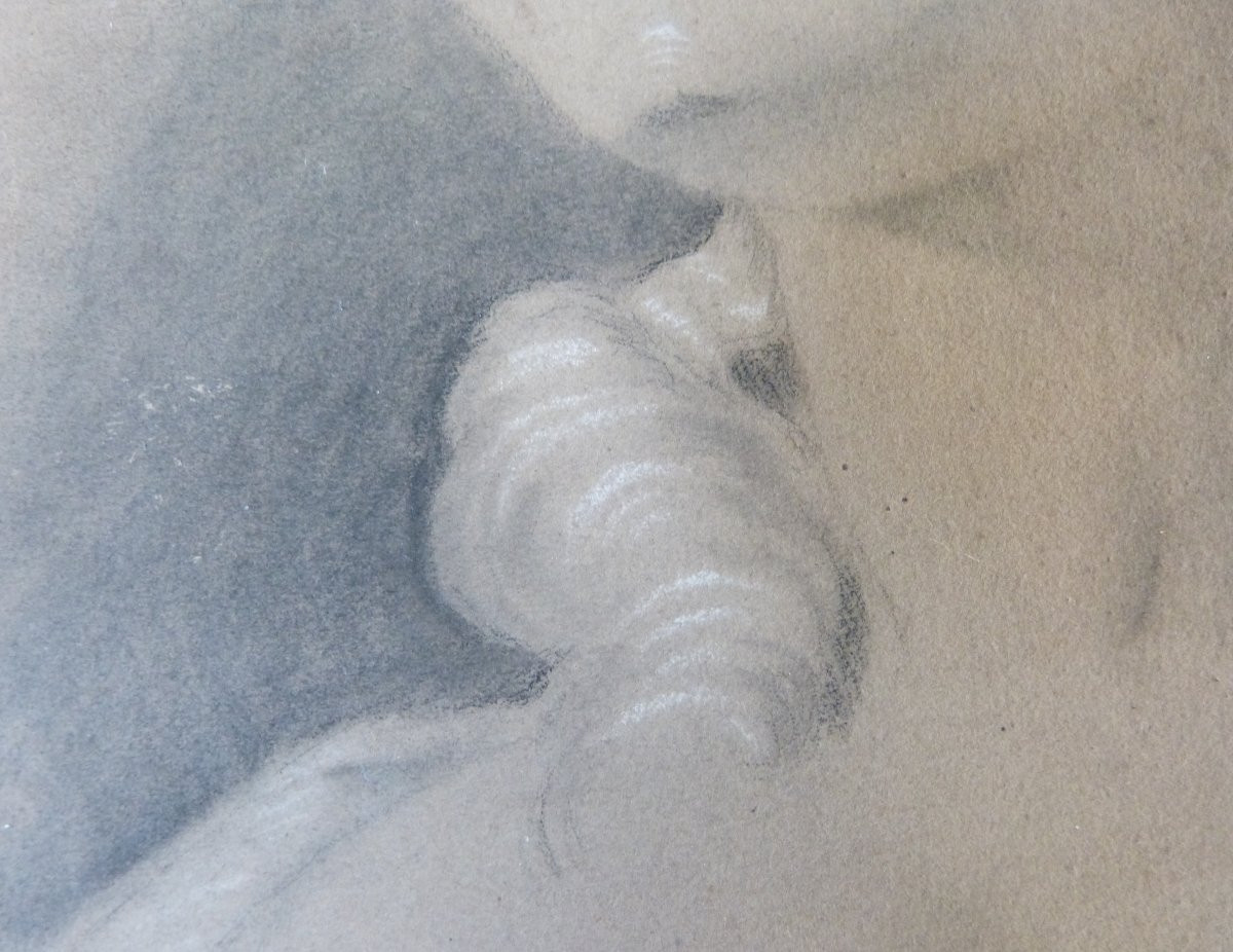 Original Drawing Portrait Of A Young Girl-photo-1
