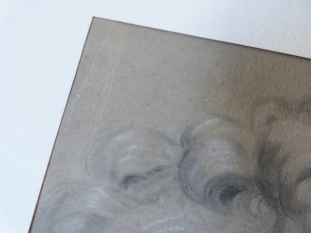 Original Drawing Portrait Of A Young Girl-photo-2