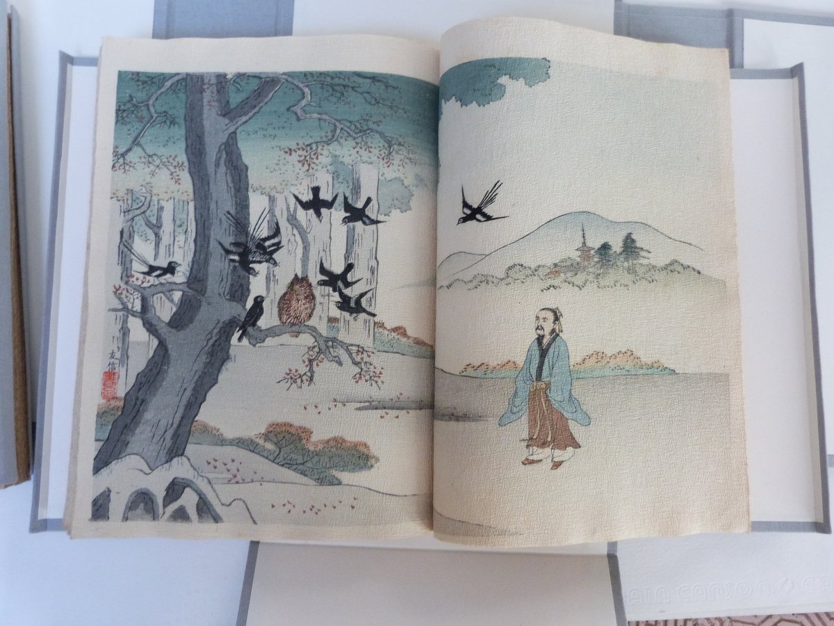 Fables de Florian illustrées par les meilleurs artistes de Tokio Japonisme XIXe sous étui -photo-4
