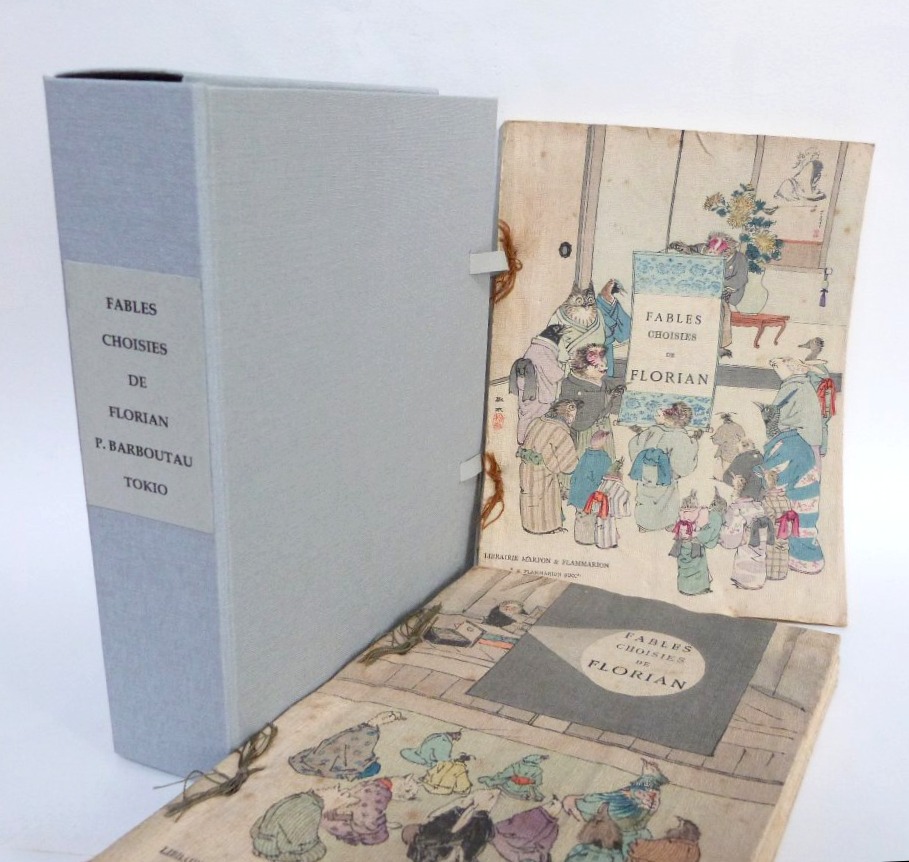 Fables de Florian illustrées par les meilleurs artistes de Tokio Japonisme XIXe sous étui 