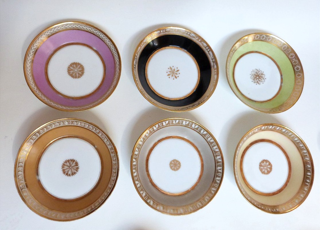 Dilh And Guerhard, 6-cup Porcelain Cups From Paris, 18th Century -photo-4