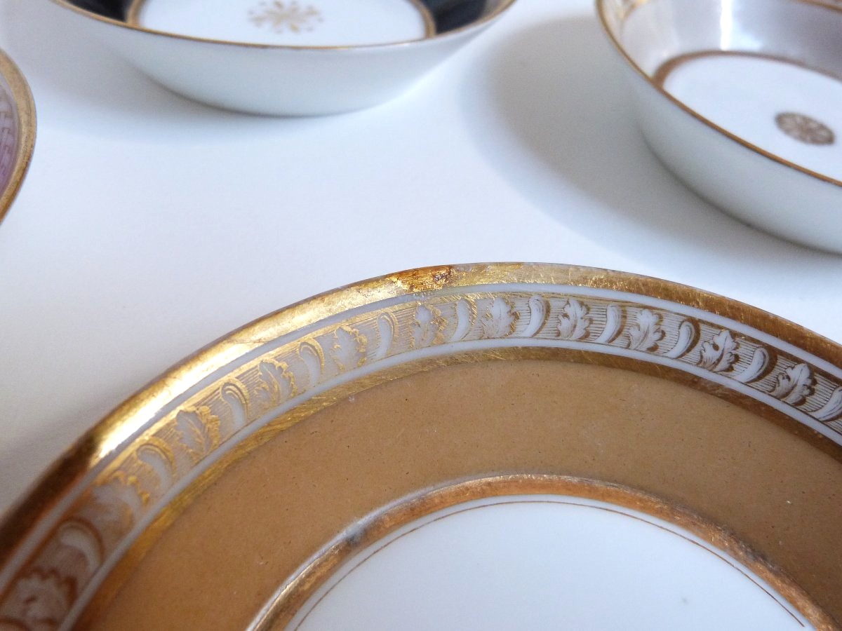 Dilh And Guerhard, 6-cup Porcelain Cups From Paris, 18th Century -photo-6