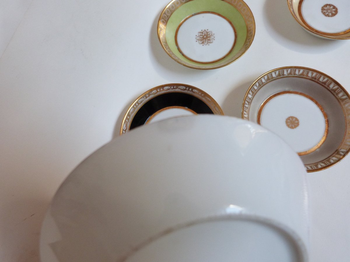 Dilh And Guerhard, 6-cup Porcelain Cups From Paris, 18th Century -photo-7