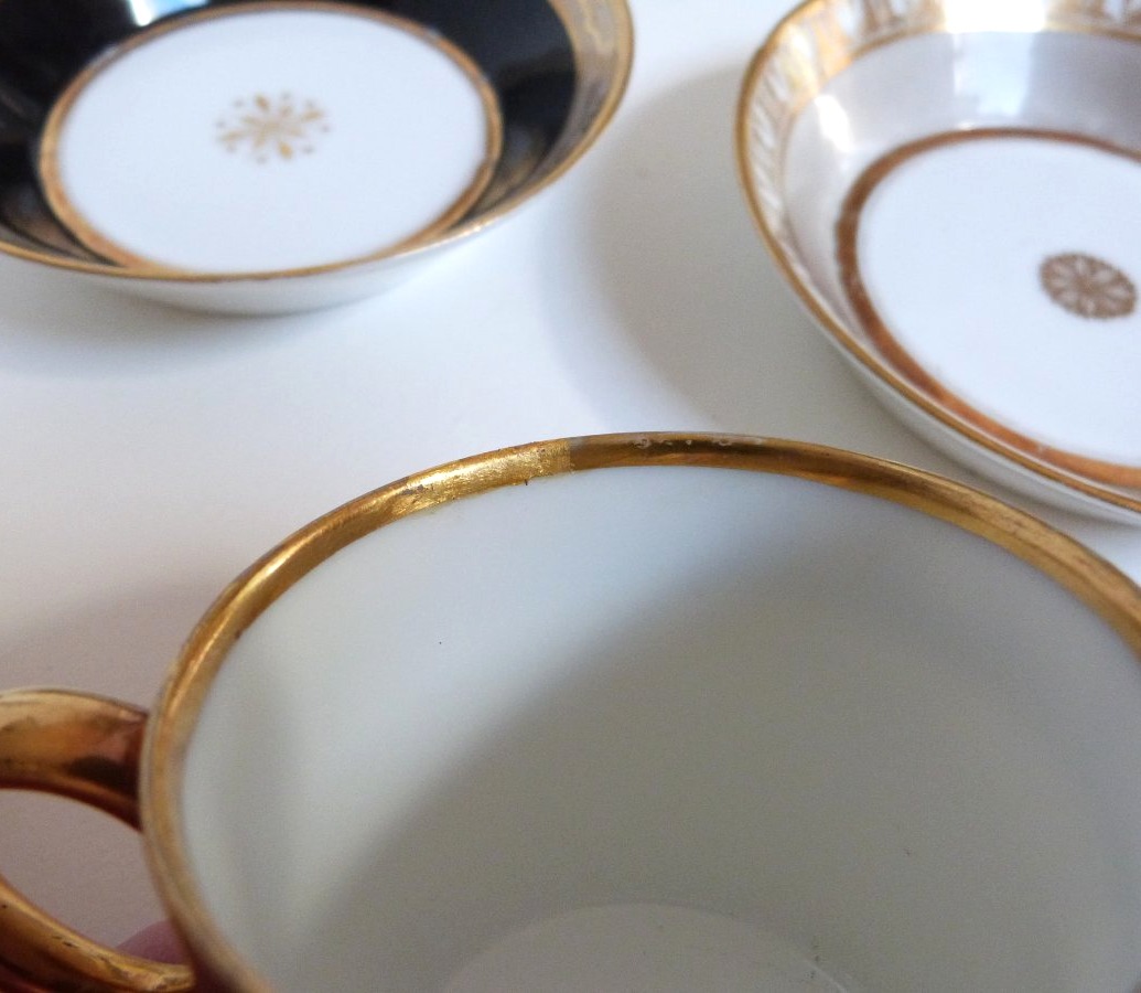 Dilh And Guerhard, 6-cup Porcelain Cups From Paris, 18th Century -photo-8