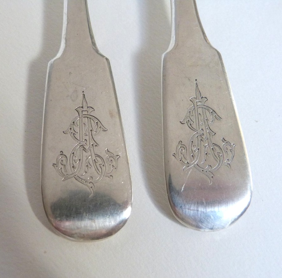 Ukraine, Odessa, 1887: A Rare Pair Of Solid Silver Forks -photo-3