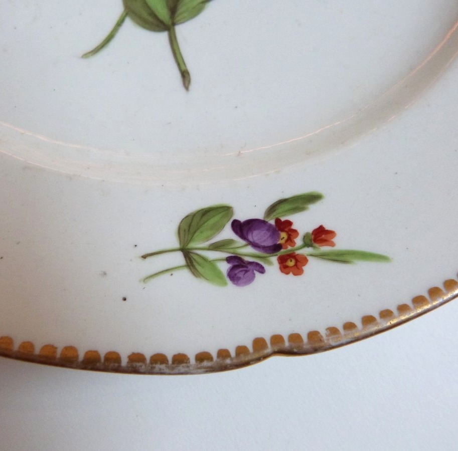 18th-century Porcelain Plate, Paris Or Brussels -photo-3