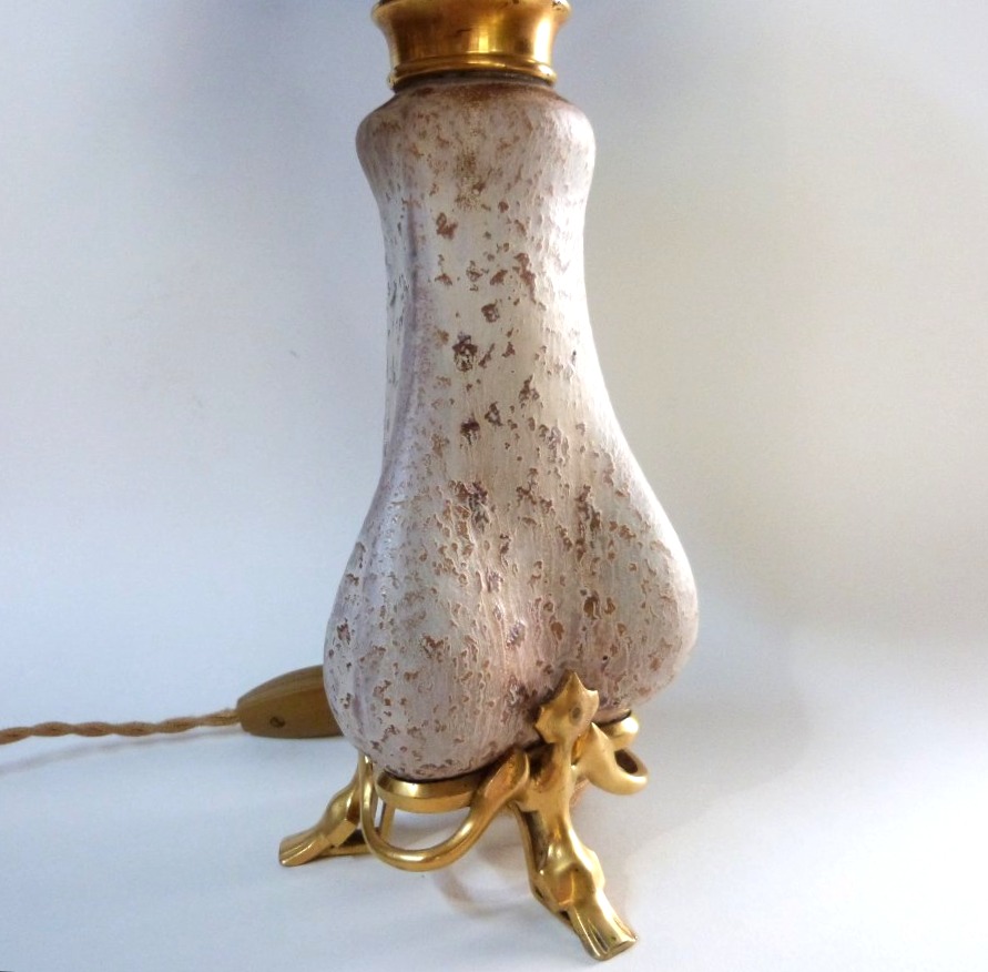 Atelier de Glatigny et G Keller vase pied de lampe art nouveau -photo-4