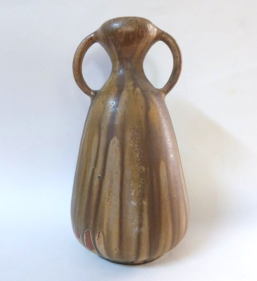 Alexandre Bigot vase en grès flammé art nouveau -photo-2