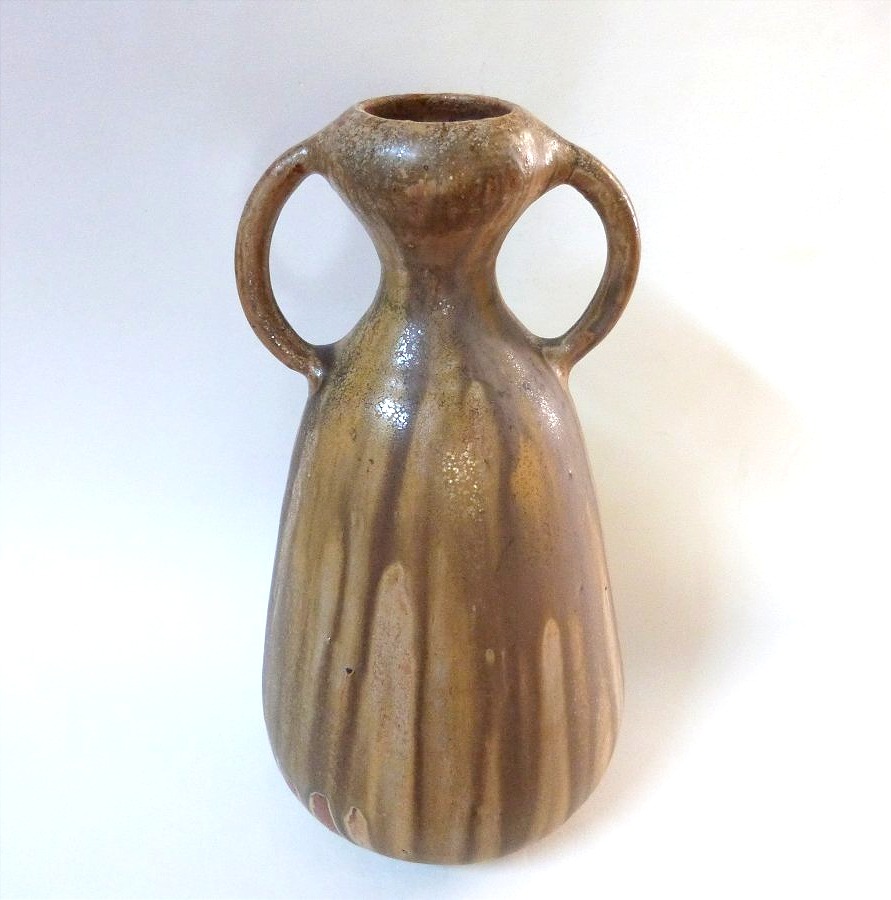 Alexandre Bigot vase en grès flammé art nouveau 