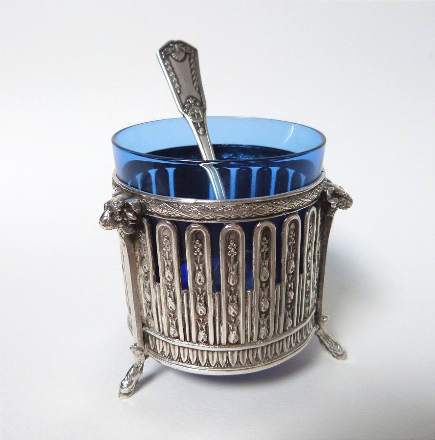 Louis XVI-style Silver-plated Metal Salt And Mustard Shakers -photo-2