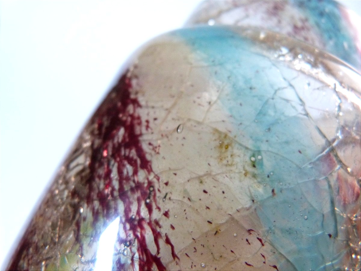 François Eugène Rousseau vase en cristal craquelé -photo-2