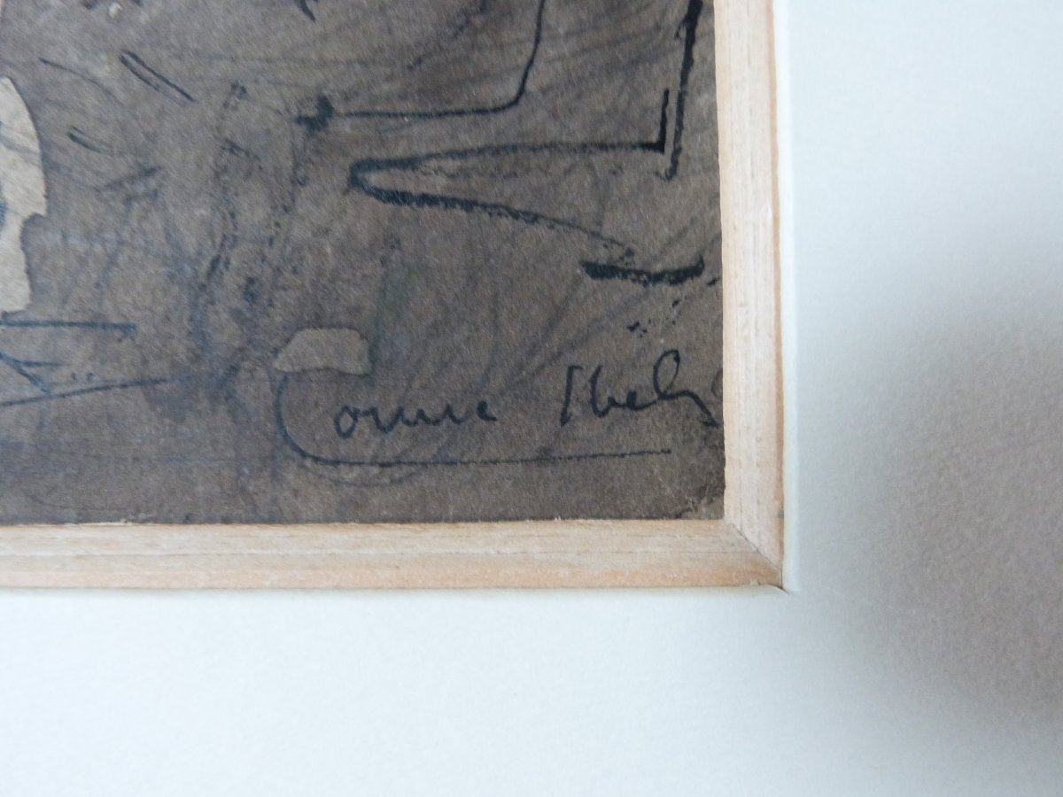 Louise Ibels dessin plume et lavis clochards -photo-2