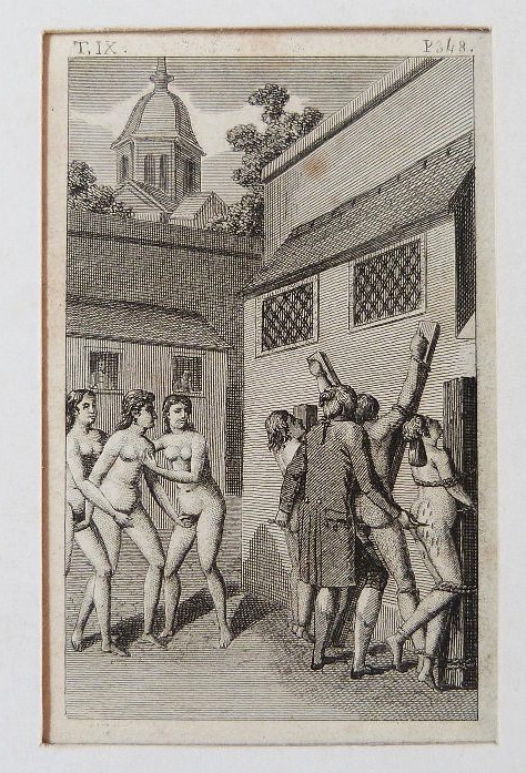 Sade, Erotic Engraving From *the New Justine*, 1797