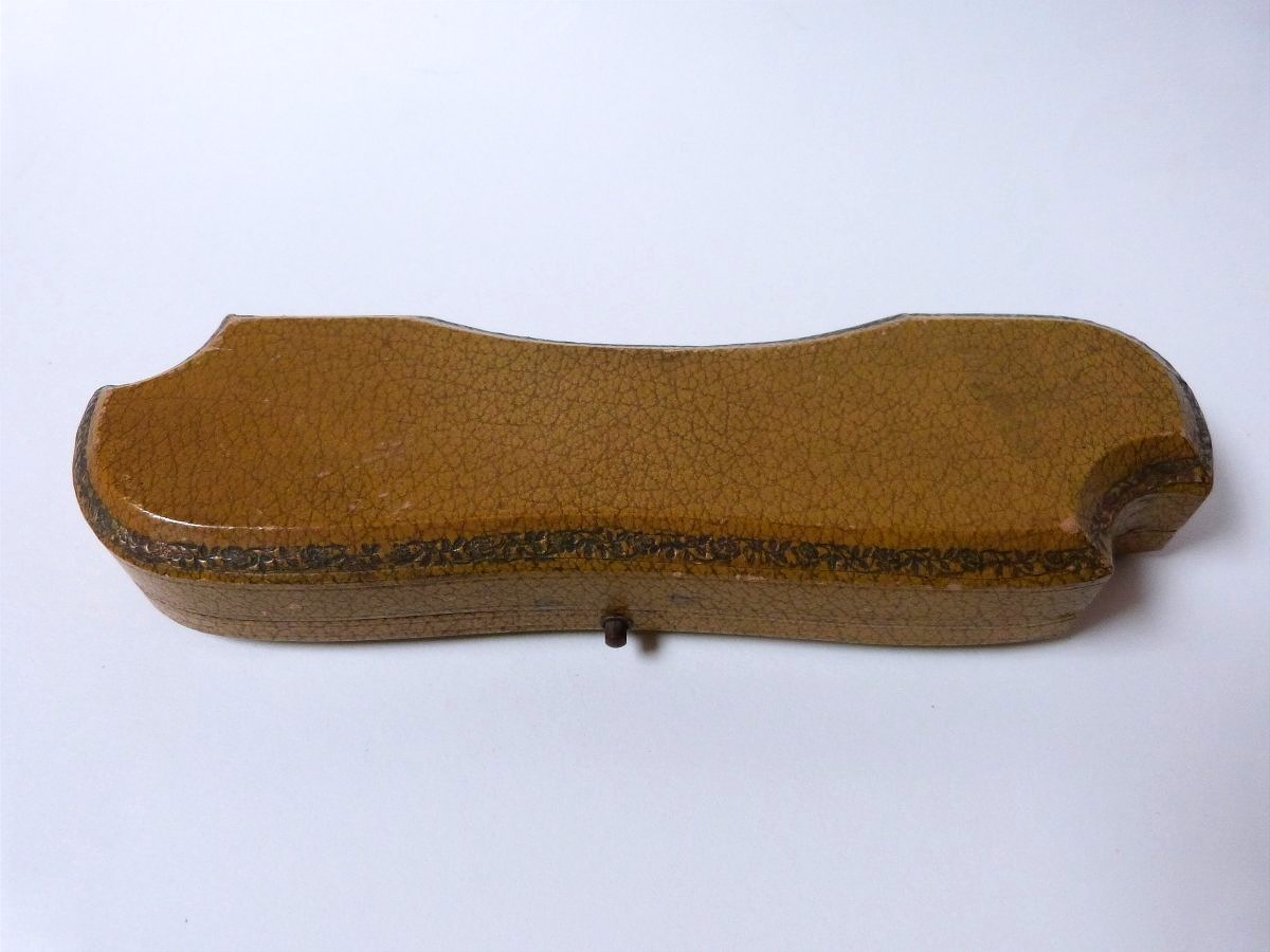 Art Nouveau Paper Cutter And Pen Holder In Mother-of-pearl And Solid Silver -photo-7