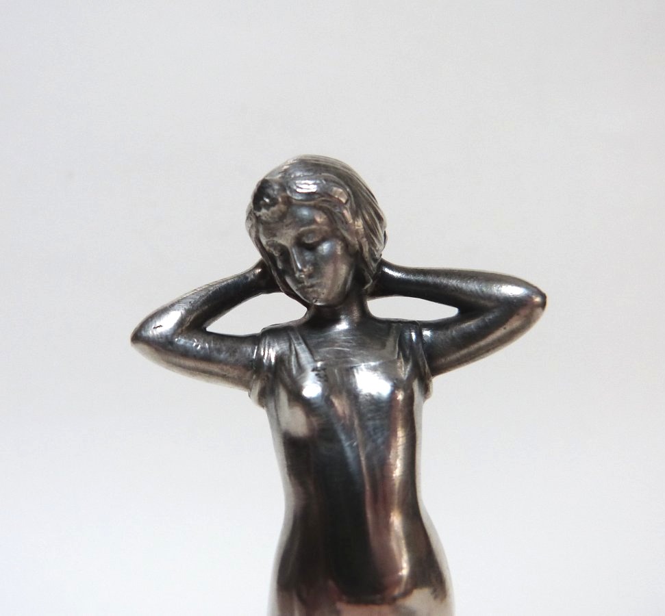 WMF saleron art nouveau en métal argenté -photo-4