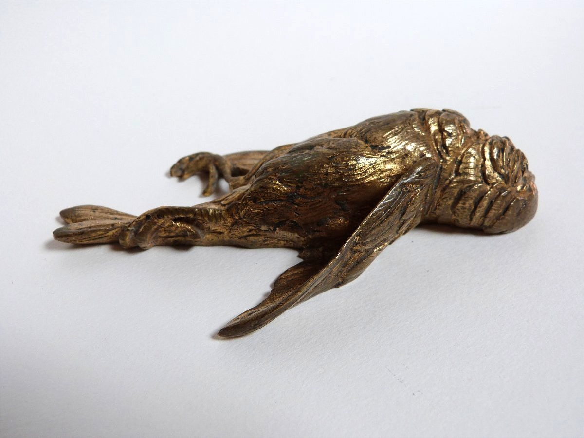 Paul Comoléra, A Bird Made Of Gilded Bronze Cast In The Traditional Method -photo-2
