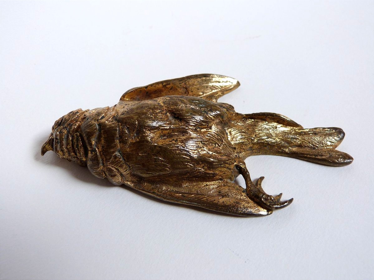 Paul Comoléra, A Bird Made Of Gilded Bronze Cast In The Traditional Method -photo-3