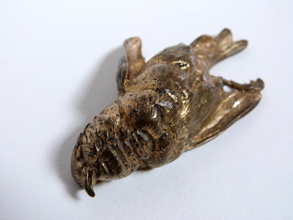 Paul Comoléra, A Bird Made Of Gilded Bronze Cast In The Traditional Method -photo-4