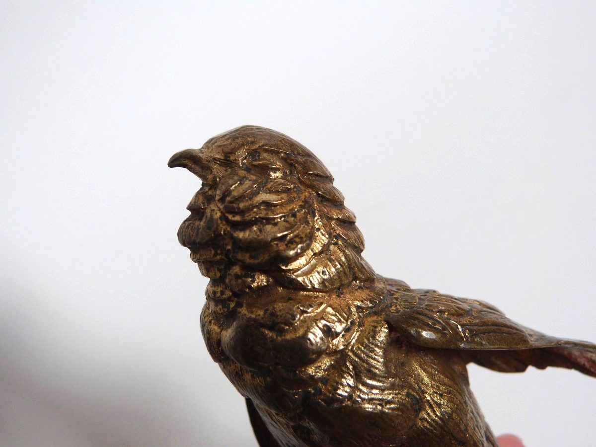 Paul Comoléra, A Bird Made Of Gilded Bronze Cast In The Traditional Method -photo-1