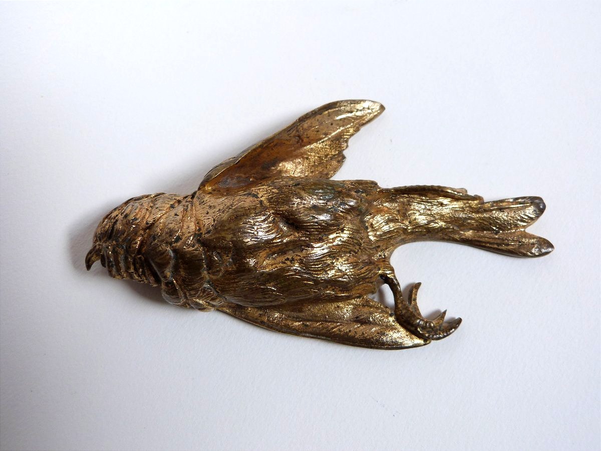 Paul Comoléra, A Bird Made Of Gilded Bronze Cast In The Traditional Method 