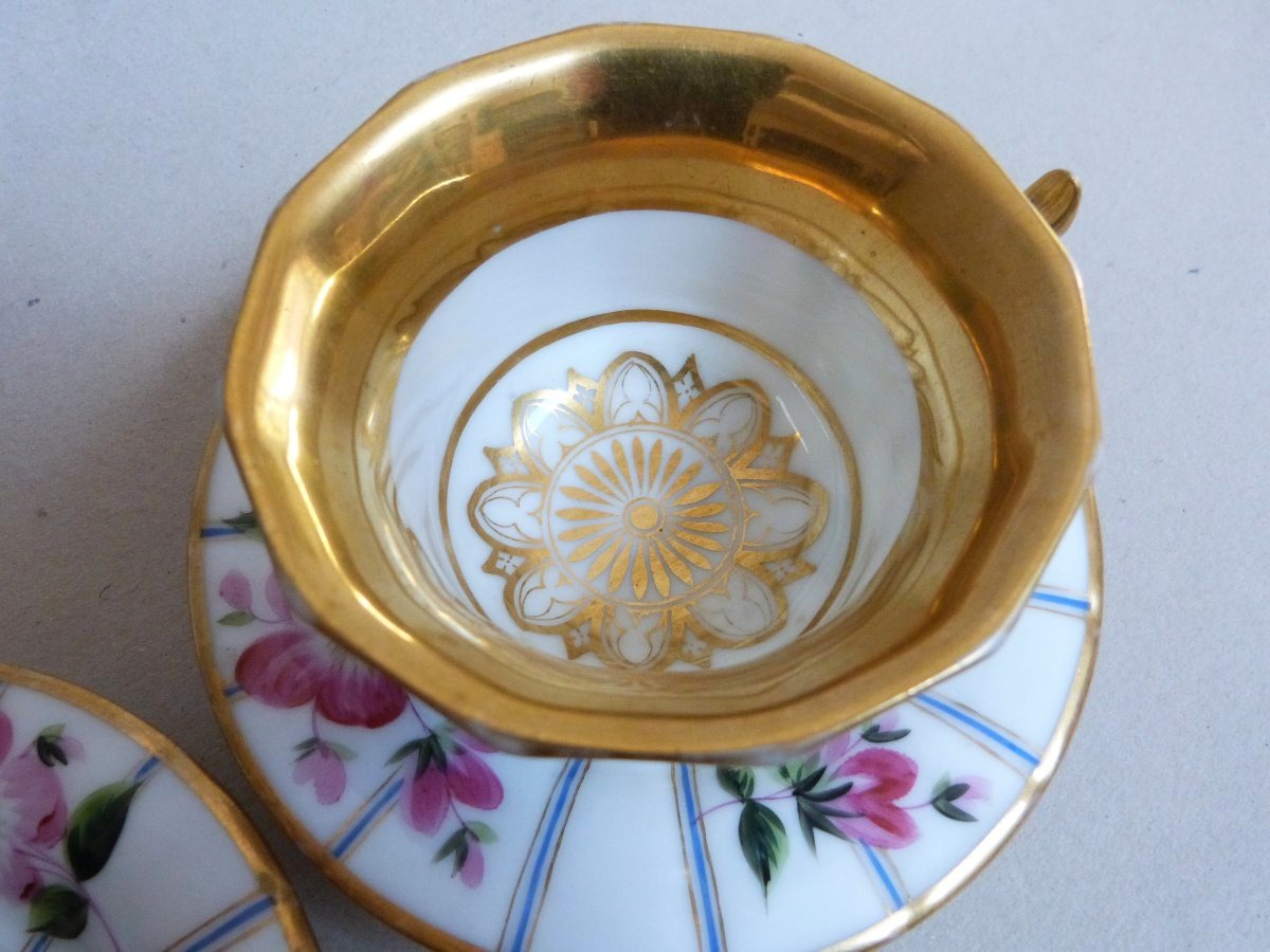 Service à Thé en porcelaine de Paris Napoléon III-photo-2