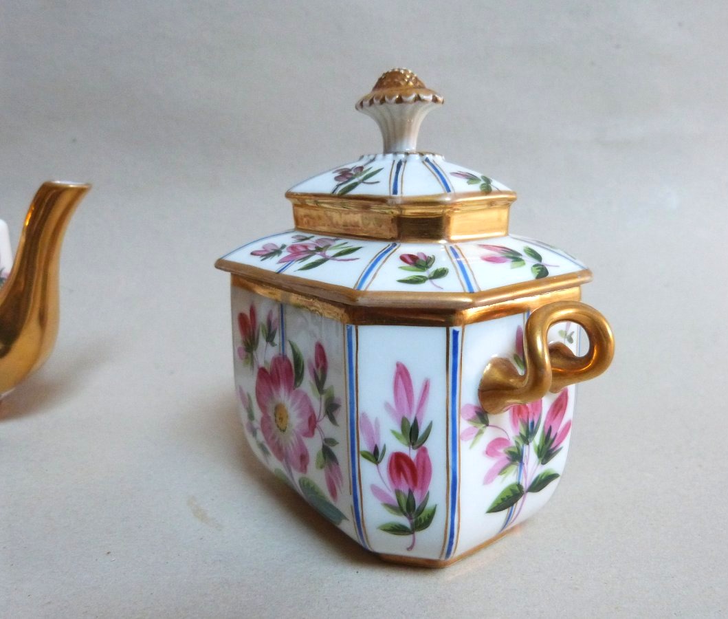 Service à Thé en porcelaine de Paris Napoléon III-photo-6