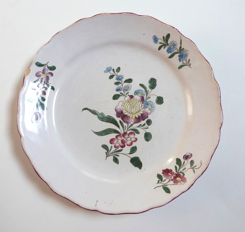 Paul Hannong, 18th-century Strasbourg Earthenware Plate 
