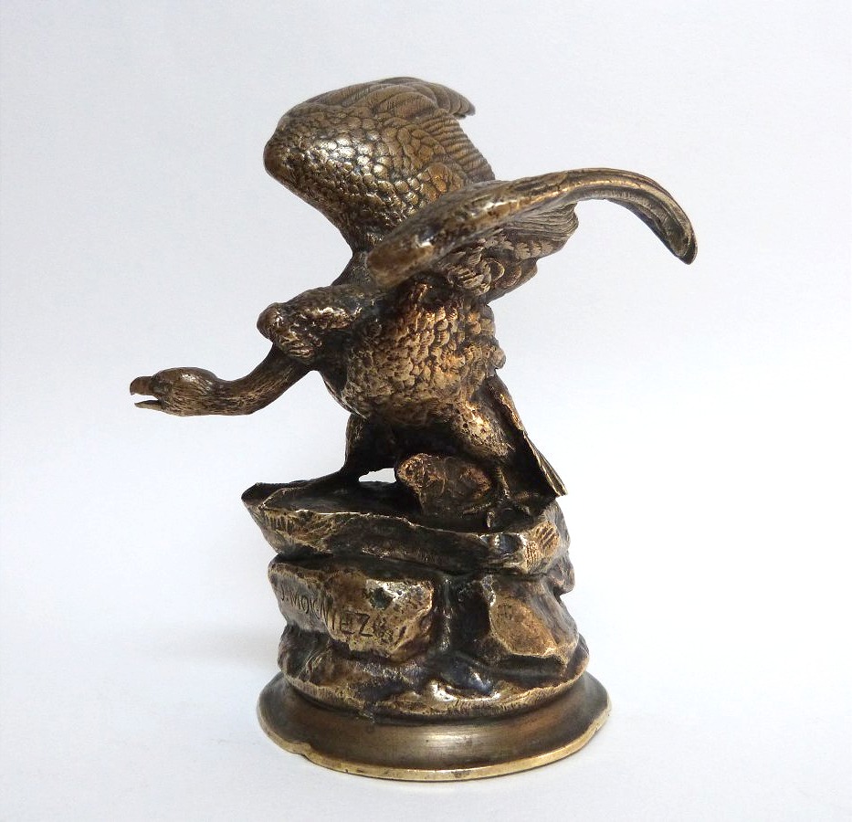 Jules Moignez: A Rare Bronze Vulture -photo-2