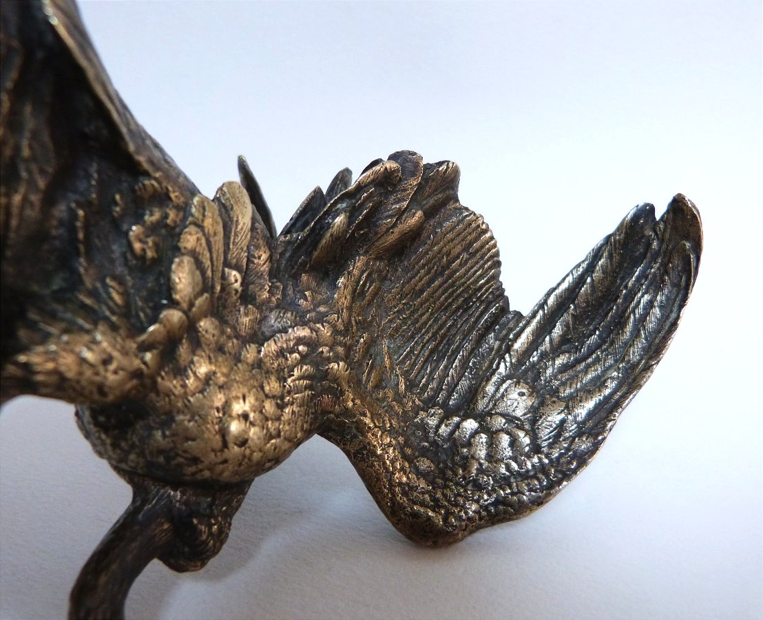 Jules Moignez: A Rare Bronze Vulture -photo-3