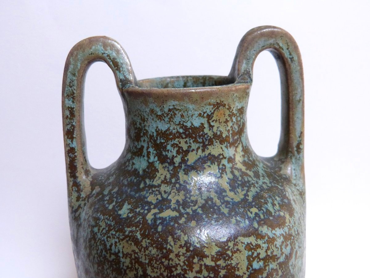 Emile Mousseux, Marlotte Art Nouveau Stoneware Vase -photo-4