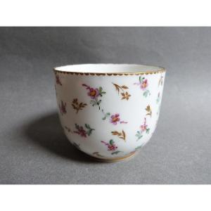 Sèvres 1789 Sophie Binet Painter Pot Or Small Porcelain Planter With Flower Decor 