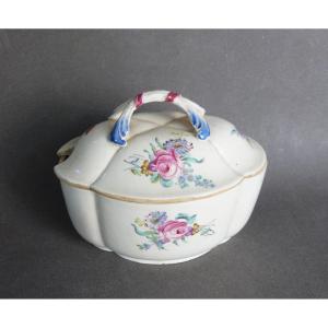 Chantilly Soft Porcelain Sugar Bowl 18th Louis XV Period 