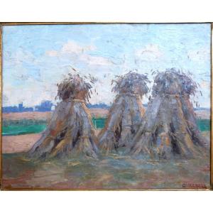 Constant Leemans, Belgian Landscape , Impressionism 