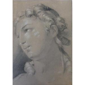 Original Drawing Portrait Of A Young Girl