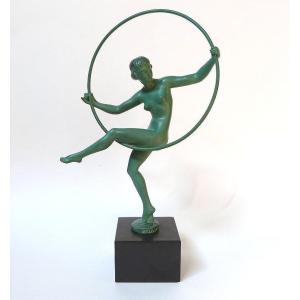 Marcel Bouraine And Max Le Verrier: Art Deco-style Hoop Dancer