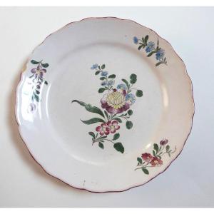 Paul Hannong assiette en faïence de Strasbourg XVIIIeme