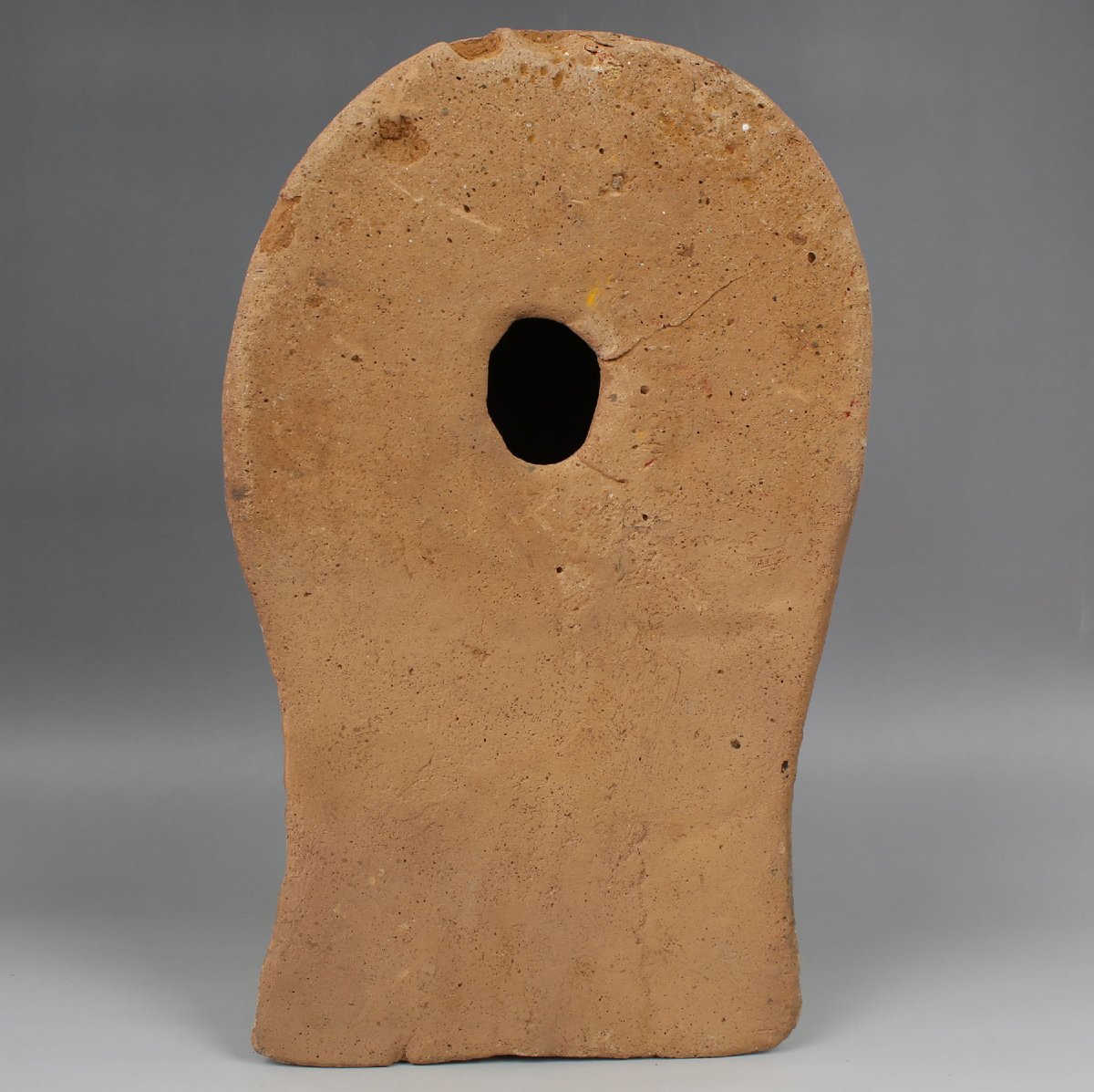 Tête votive étrusque en terre cuite creuse — certificat + test QED + expertise-photo-4