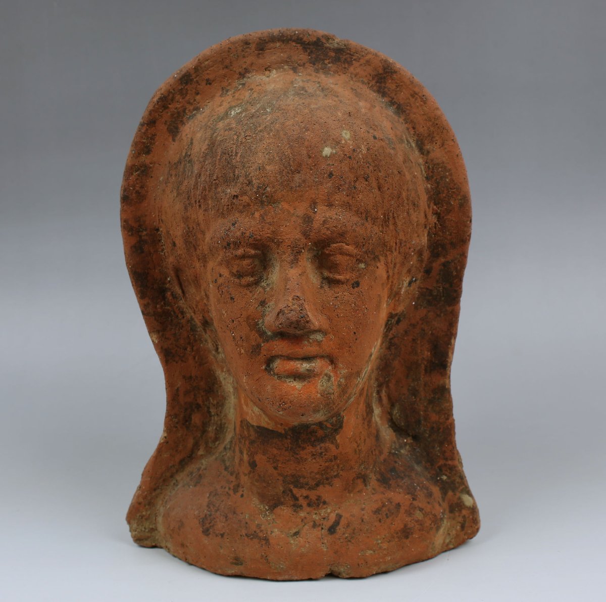 Etruscan Votive Head — Certificate Of Authenticity + Qed Test + Expert Report-photo-2