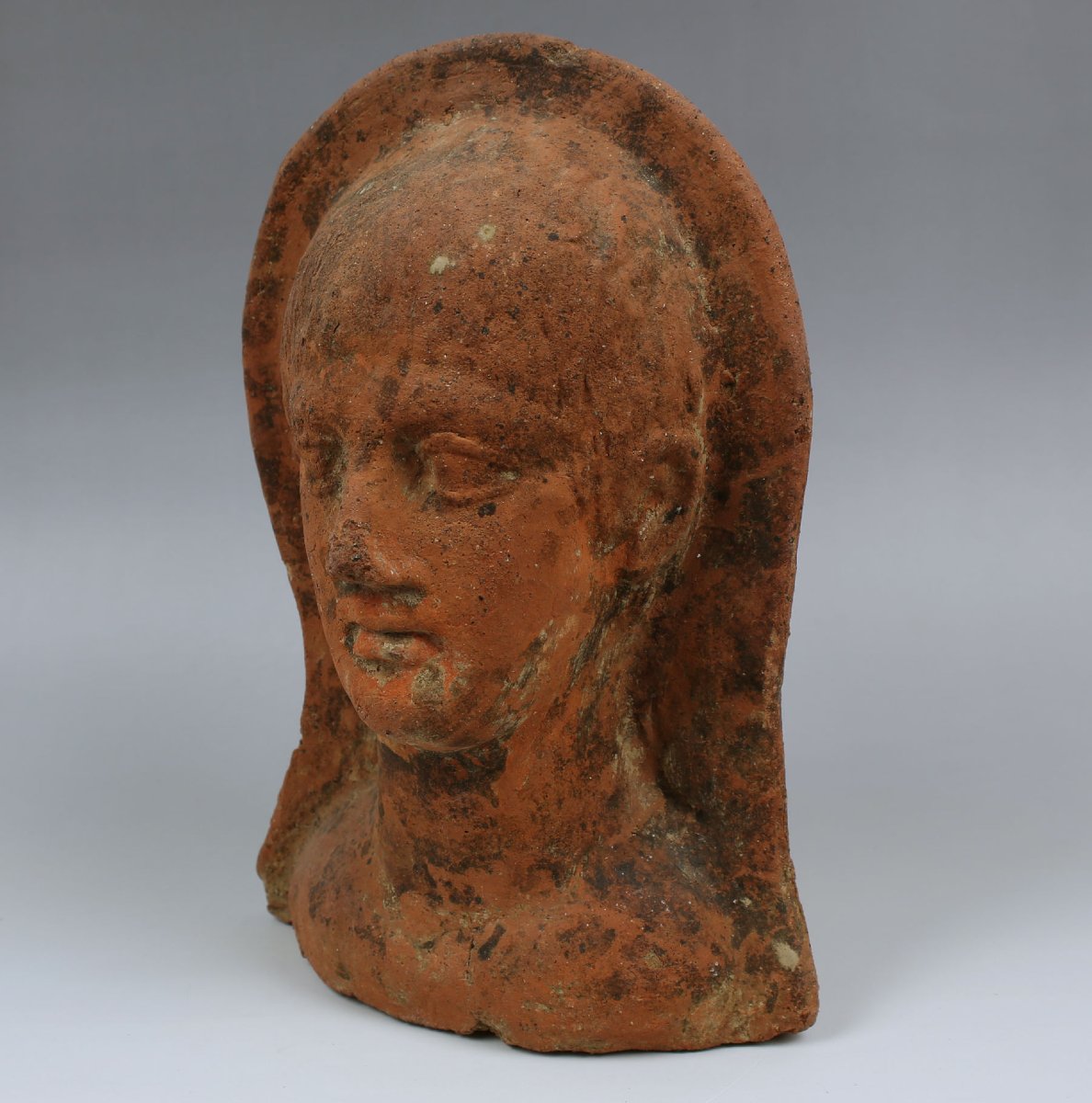 Etruscan Votive Head — Certificate Of Authenticity + Qed Test + Expert Report-photo-4