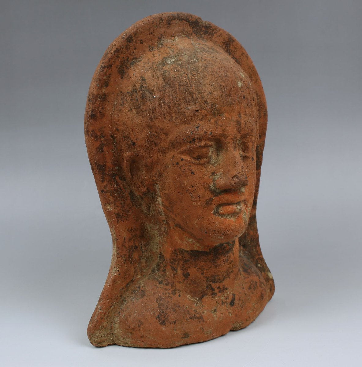 Etruscan Votive Head — Certificate Of Authenticity + Qed Test + Expert Report-photo-2