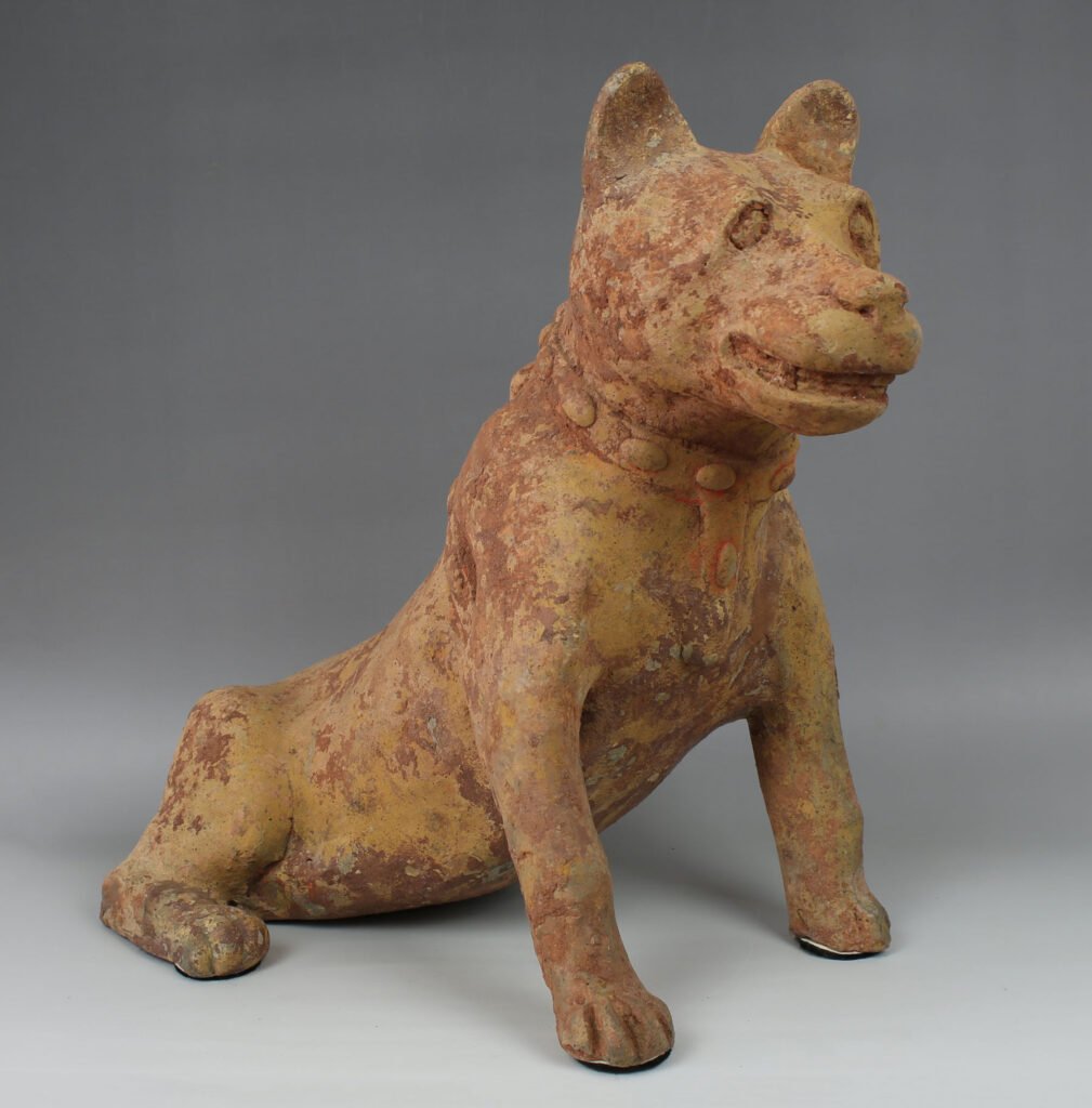 Chien Han assis — Certificat d’authenticité (TL)-photo-2