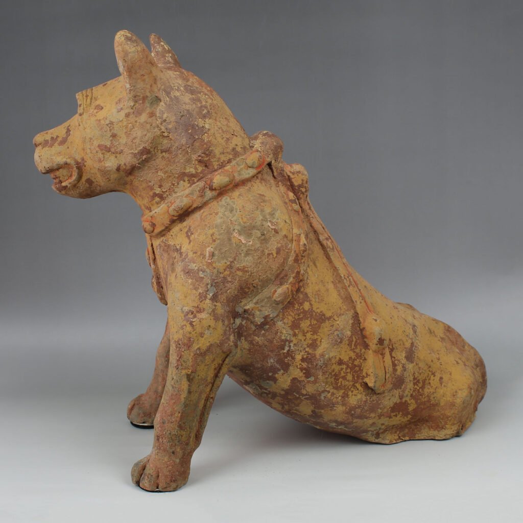 Chien Han assis — Certificat d’authenticité (TL)-photo-1