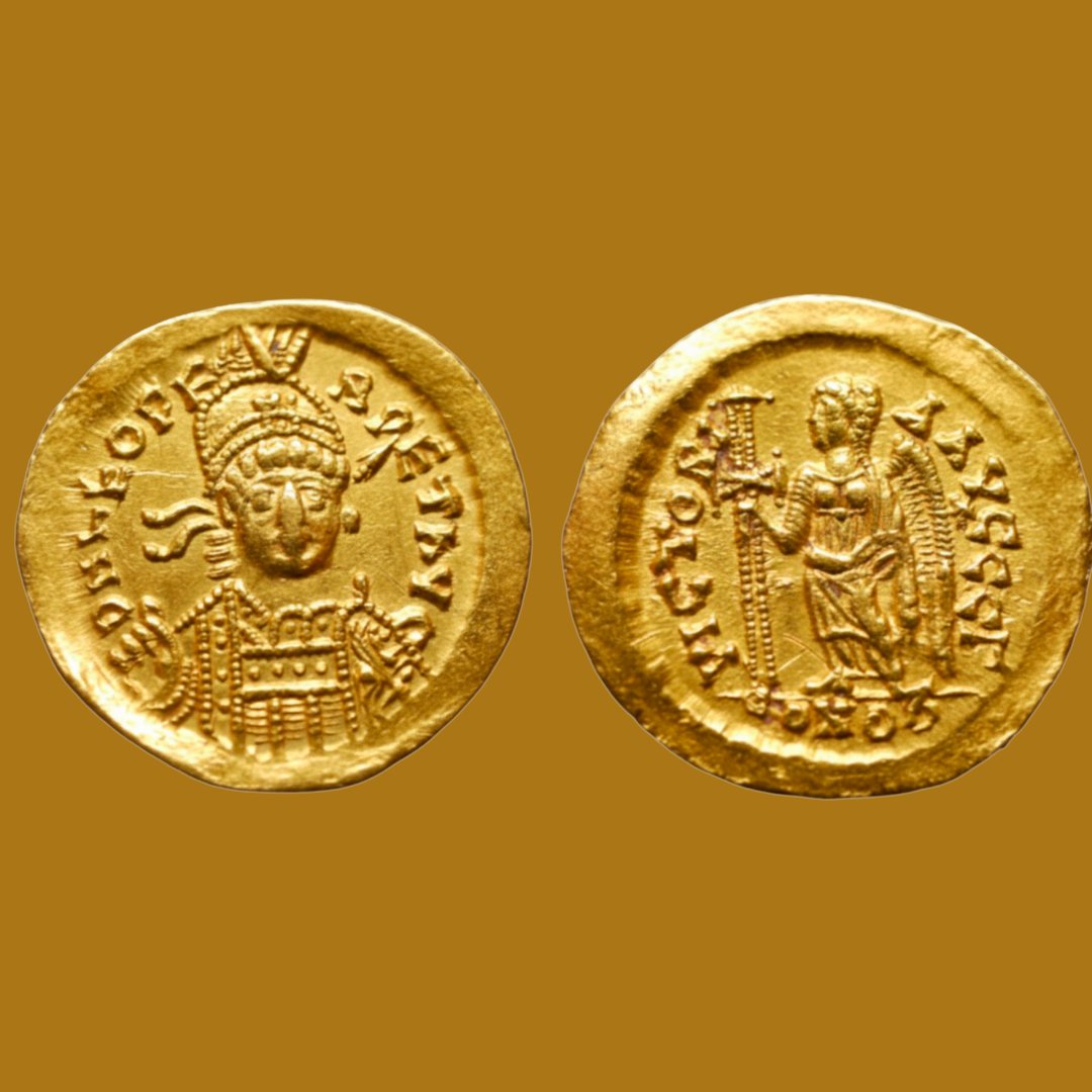 Léon Iᵉʳ – Solidus d’or frappé à Constantinople (457–474) – 4,46 g – Certificat d’authenticité-photo-3