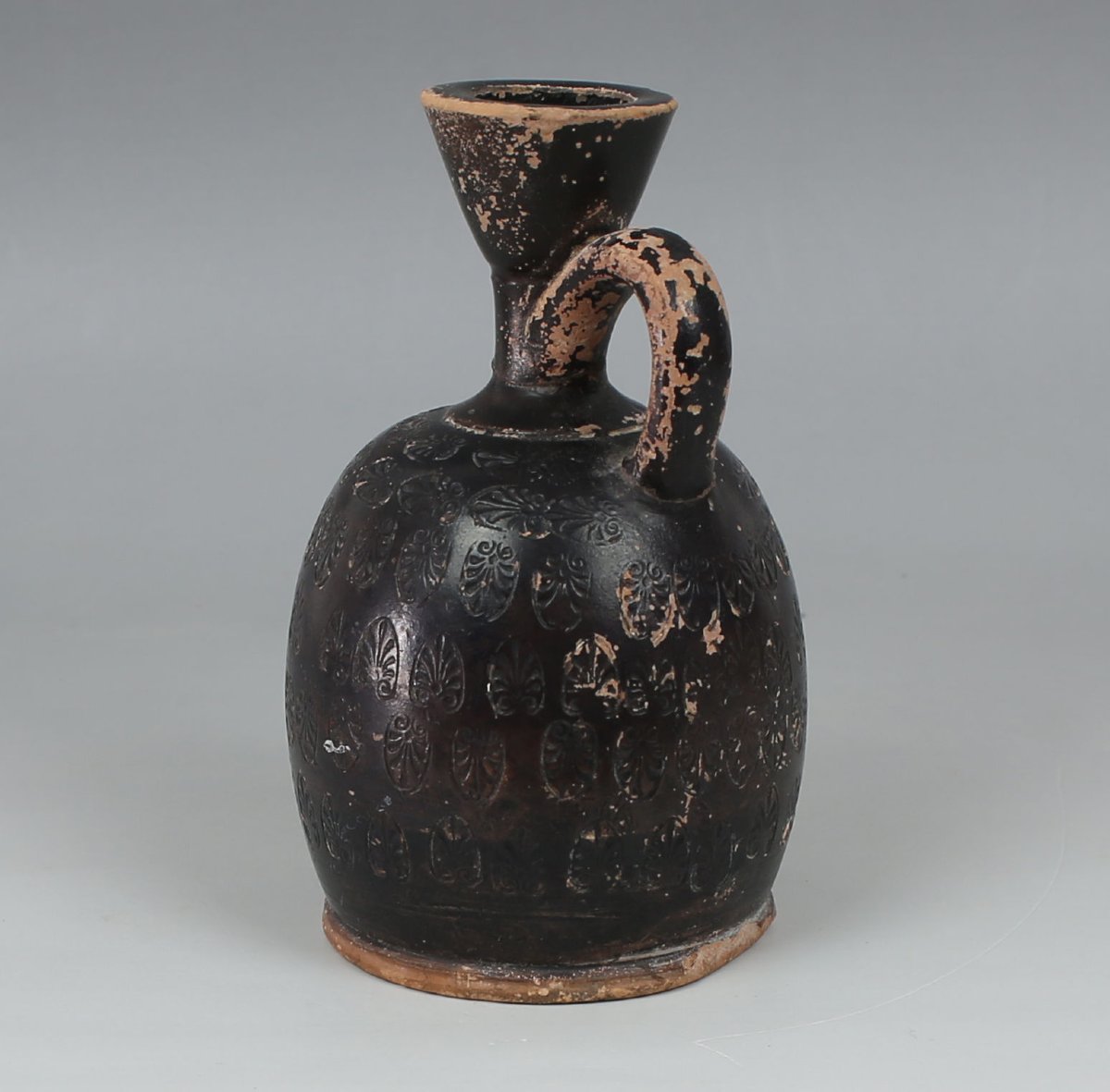 Lécythe grec trapu à palmettes — Certificat d’authenticité-photo-2