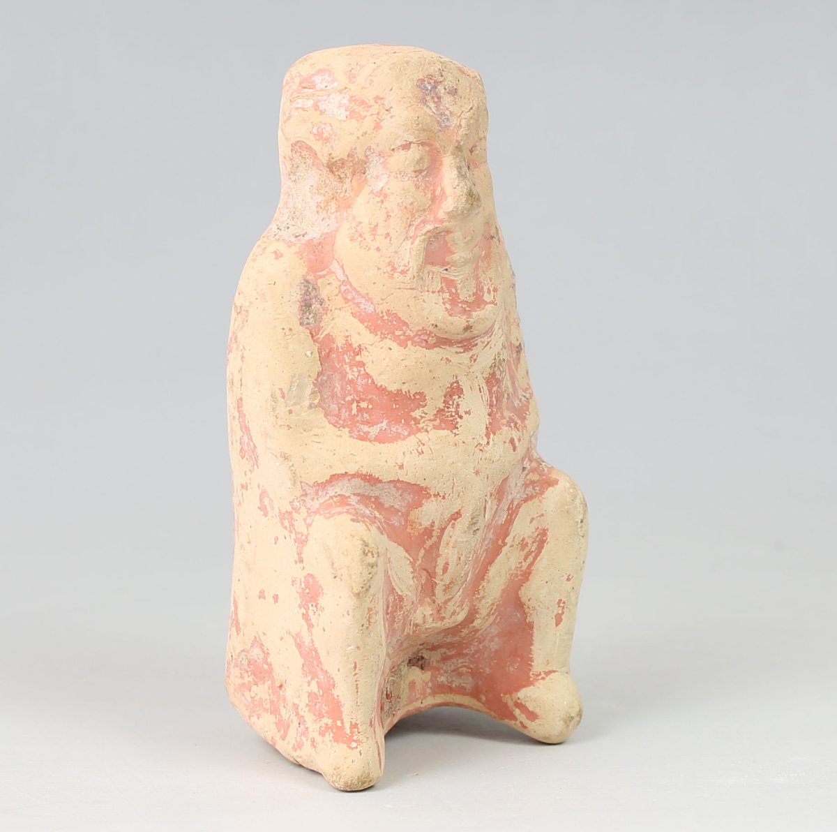 Silène accroupi en terre cuite — Certificat d’authenticité-photo-2